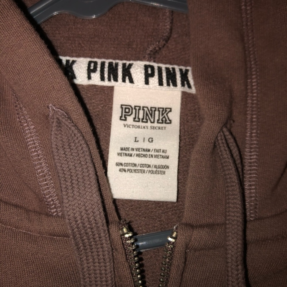 Pink/Victoria Secret zip up - Picture 2 of 2